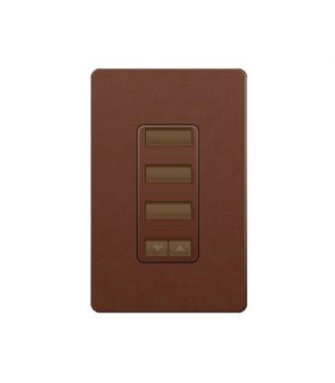 Control de Pared 3 Botones Espaciados con R/L Lutron RadioRA2 Colores Satín