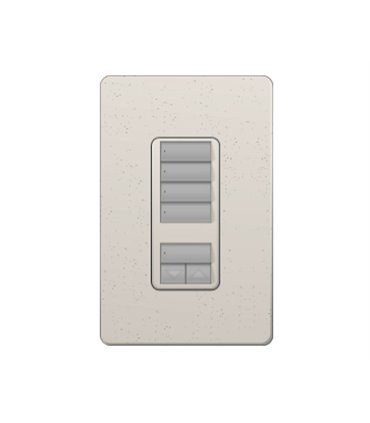 Control de pared 4 botones Lutron RadioRA2 Colores Satín