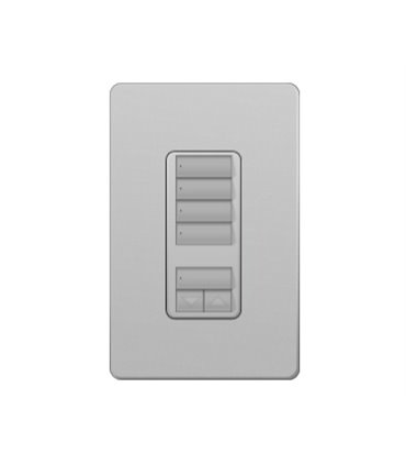 Control de pared 4 botones Lutron RadioRA2 Colores Satín