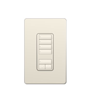 Control de pared 4 botones RadioRA2 Colores Brillantes
