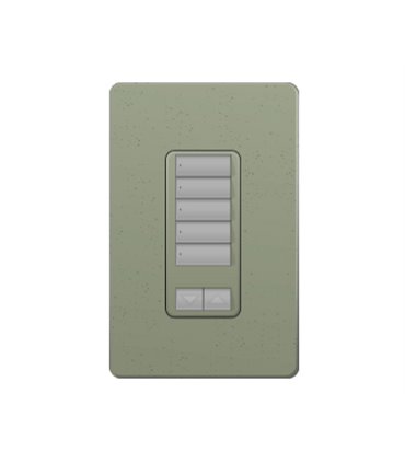 Control de Pared 5 Botones con R/L Lutron RadioRA2 Colores Satín
