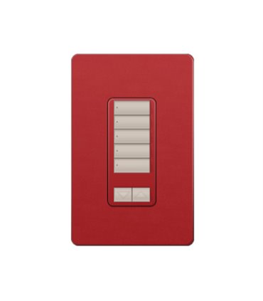 Control de Pared 5 Botones con R/L Lutron RadioRA2 Colores Satín