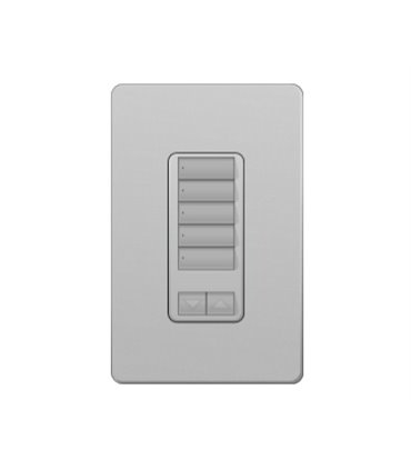 Control de Pared 5 Botones con R/L Lutron RadioRA2 Colores Satín
