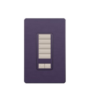 Control de Pared 5 Botones con R/L Lutron RadioRA2 Colores Satín