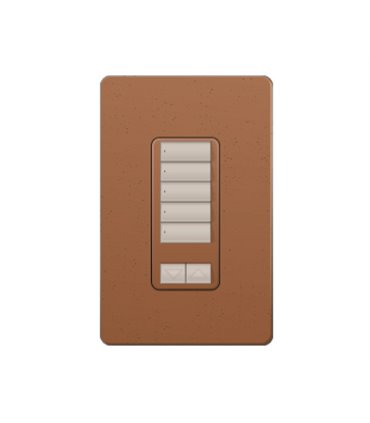 Control de Pared 5 Botones con R/L Lutron RadioRA2 Colores Satín