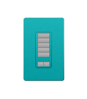 Control de Pared 5 Botones con R/L Lutron RadioRA2 Colores Satín