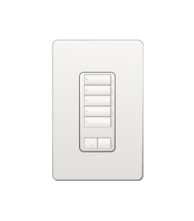 Control de Pared 5 Botones con R/L Lutron RadioRA2 Colores Brillantes