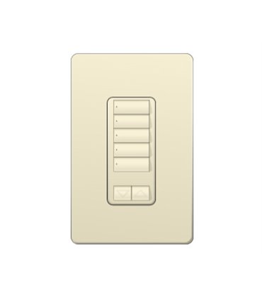 Control de Pared 5 Botones con R/L Lutron RadioRA2 Colores Brillantes