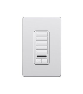 Control de Pared 5 Botones con RL+IR Lutron RadioRA2 Colores Satín