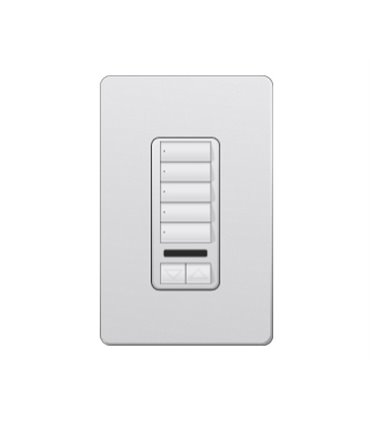 Control de Pared 5 Botones con RL+IR Lutron RadioRA2 Colores Satín