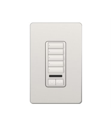 Control de Pared 5 Botones con RL+IR Lutron RadioRA2 Colores Satín