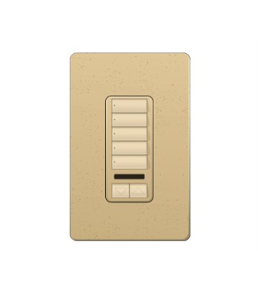 Control de Pared 5 Botones con RL+IR Lutron RadioRA2 Colores Satín
