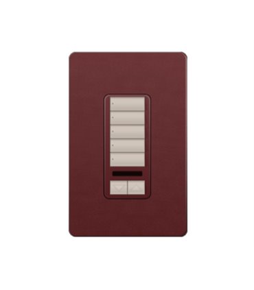 Control de Pared 5 Botones con RL+IR Lutron RadioRA2 Colores Satín