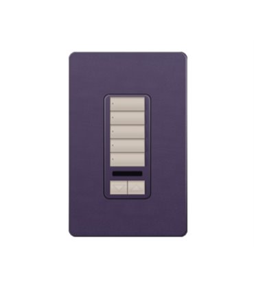 Control de Pared 5 Botones con RL+IR Lutron RadioRA2 Colores Satín