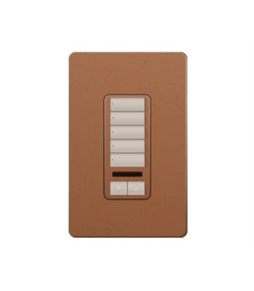 Control de Pared 5 Botones con RL+IR Lutron RadioRA2 Colores Satín