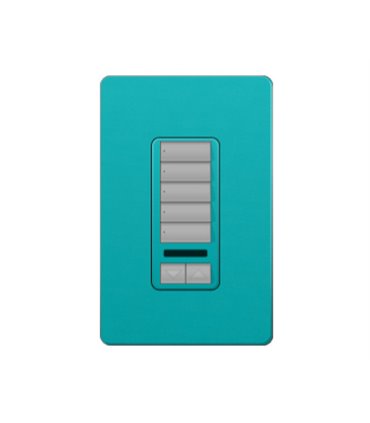 Control de Pared 5 Botones con RL+IR Lutron RadioRA2 Colores Satín