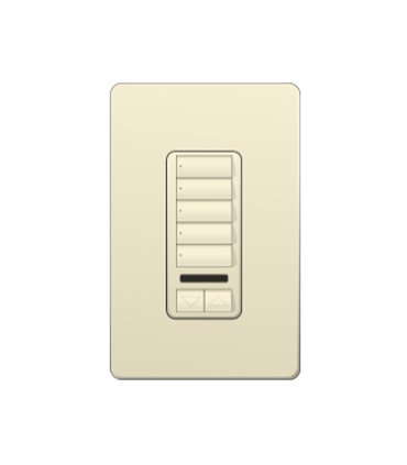 Control de Pared 5 Botones con RL+IR Lutron RadioRA2 Colores Brillantes