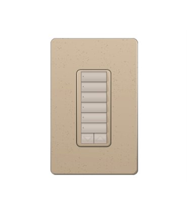 Control de Pared 6 Botones con R/L Lutron RadioRA2 Colores Satín