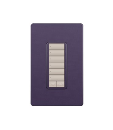 Control de Pared 6 Botones con R/L Lutron RadioRA2 Colores Satín