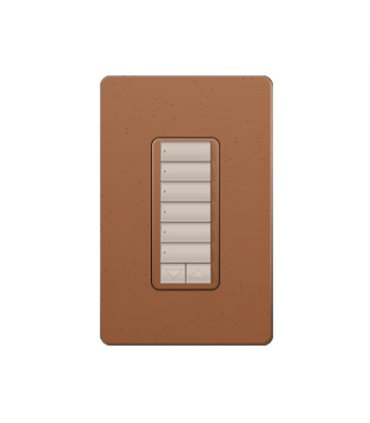 Control de Pared 6 Botones con R/L Lutron RadioRA2 Colores Satín