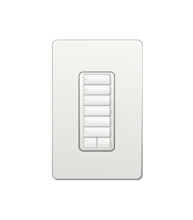 Control de Pared 6 Botones con R/L Lutron RadioRA2 Colores Brillantes