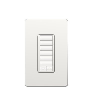 Control de Pared 6 Botones con R/L Lutron RadioRA2 Colores Brillantes