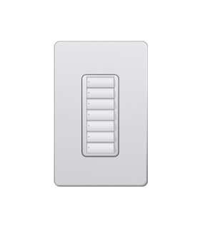 Control de Pared 7 Botones Lutron RadioRA2 Colores Satín
