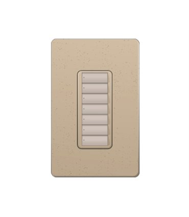 Control de Pared 7 Botones RadioRA2 Colores Satin