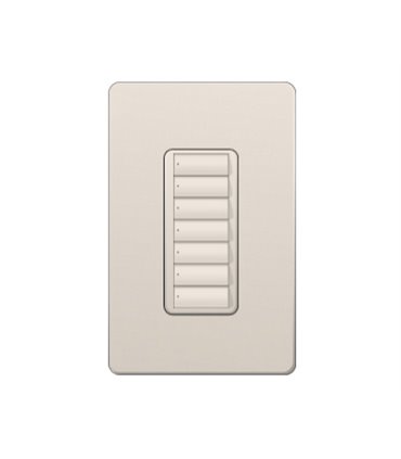 Control de Pared 7 Botones RadioRA2 Colores Satin