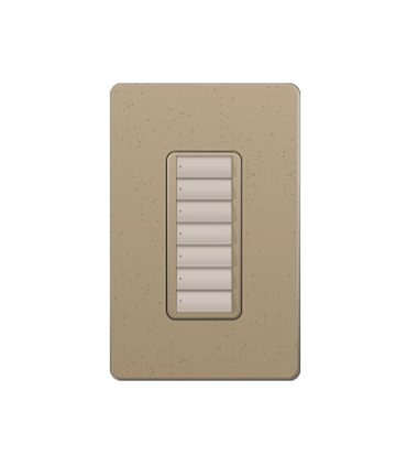 Control de Pared 7 Botones RadioRA2 Colores Satin