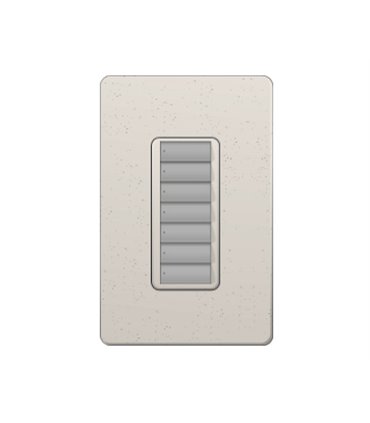 Control de Pared 7 Botones RadioRA2 Colores Satin