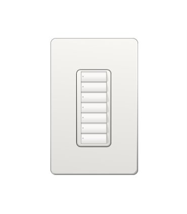 Control de Pared 7 Botones Lutron RadioRA2 Colores brillantes