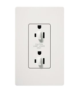 Tomacorriente Lutron SATIN COLORS 15A a prueba de manipulación DUAL DIM
